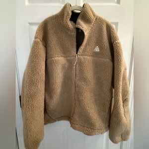 Nike Tan Sherpa Canwell Glacier Full-Zip ACG Jacket